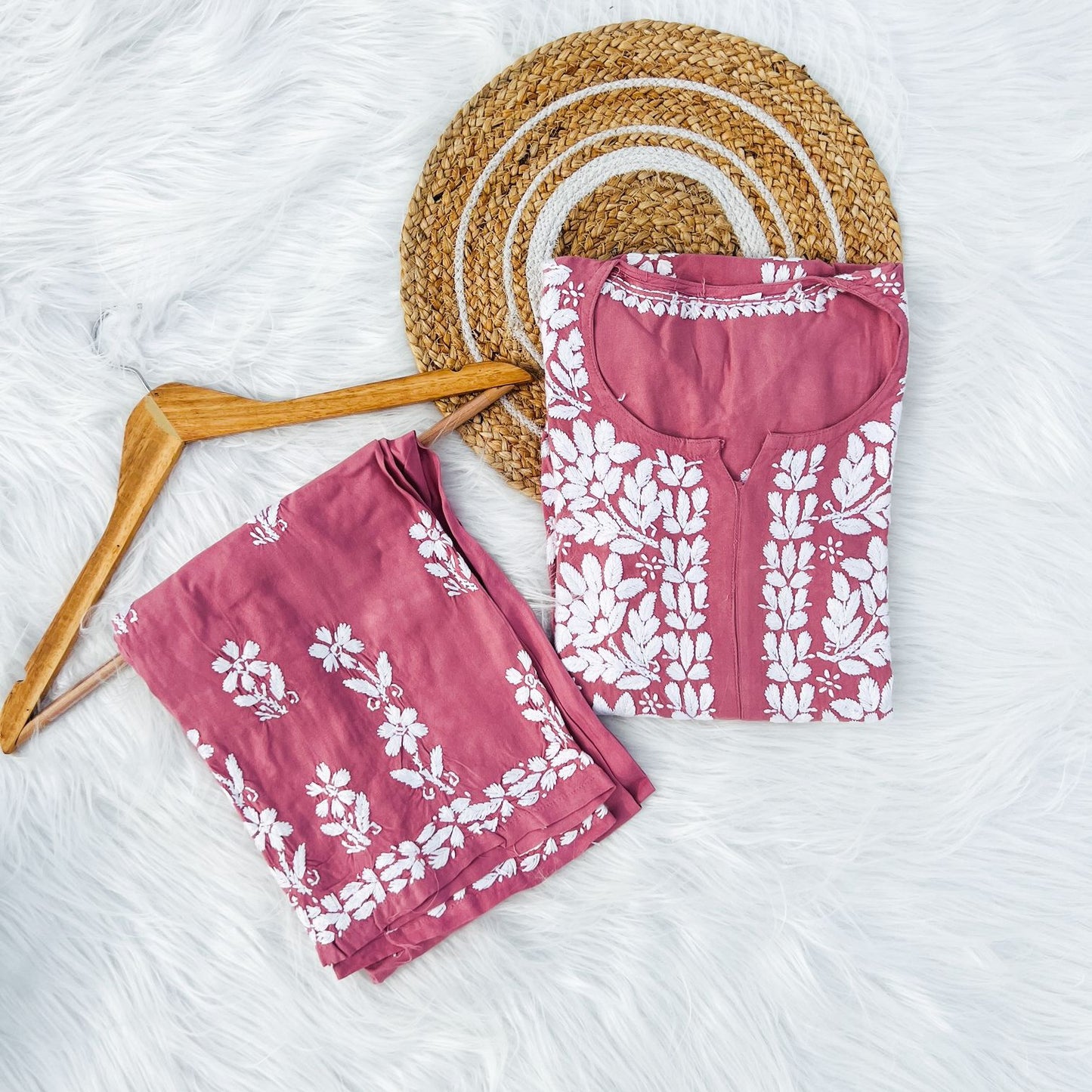 Chikankari Kurti Set